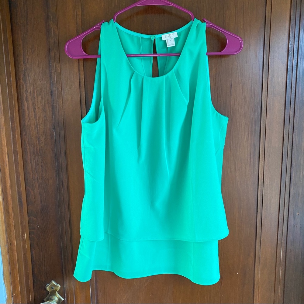 Barely worn J crew green blouse